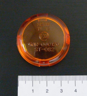 Highway Hawk H68-70020 Sklíčko Tech Glide 38mm oranžová